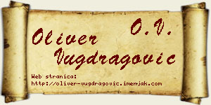 Oliver Vugdragović vizit kartica